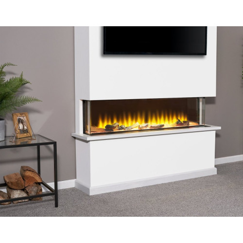 Adam Sahara Panoramic Media Wall Electric Fire Large 51 Inch Wall